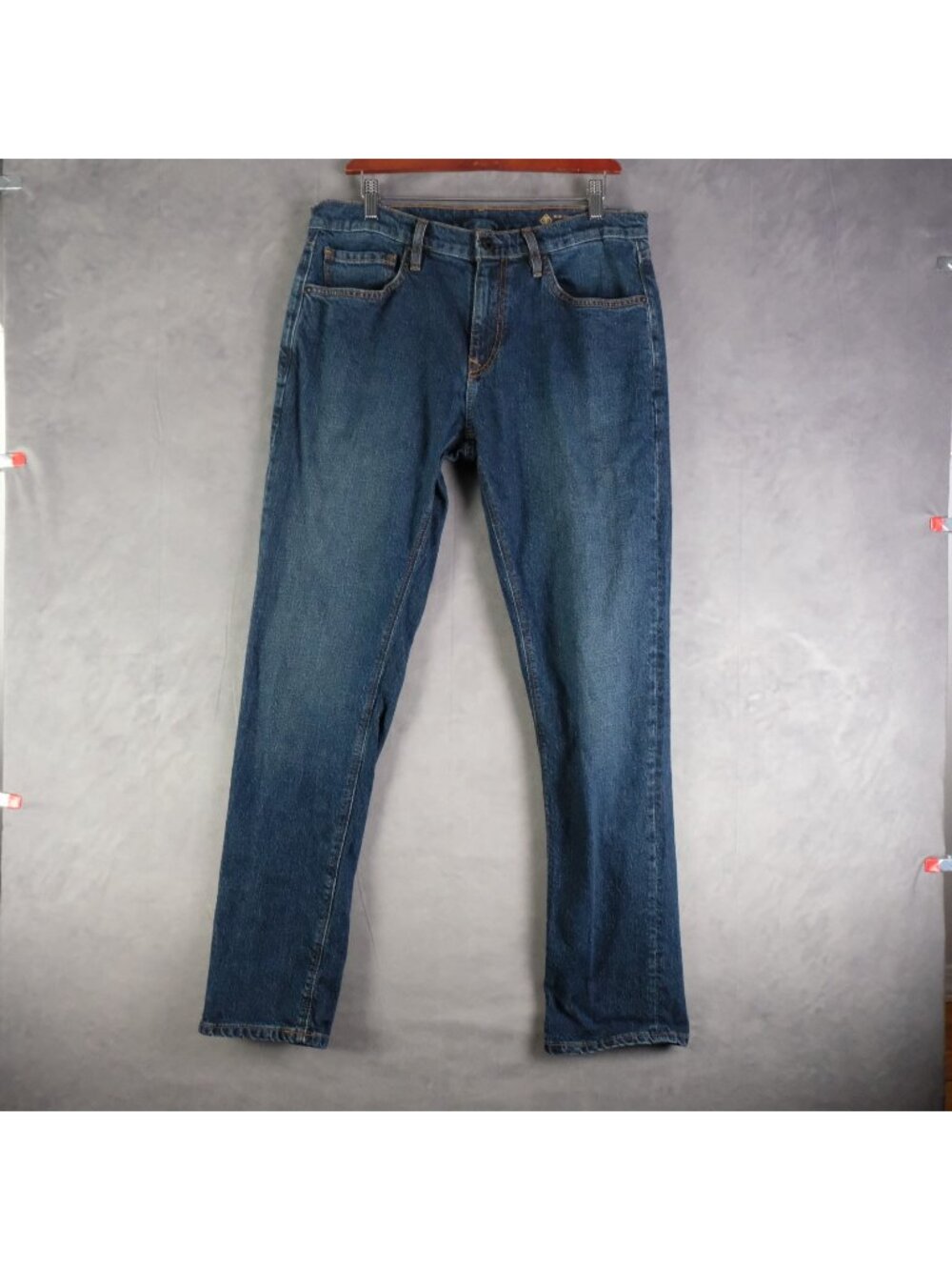 Roark Jeans Mens 33X32 Blue Slim Fit Hwy 133 Cotton Hemp Stretch